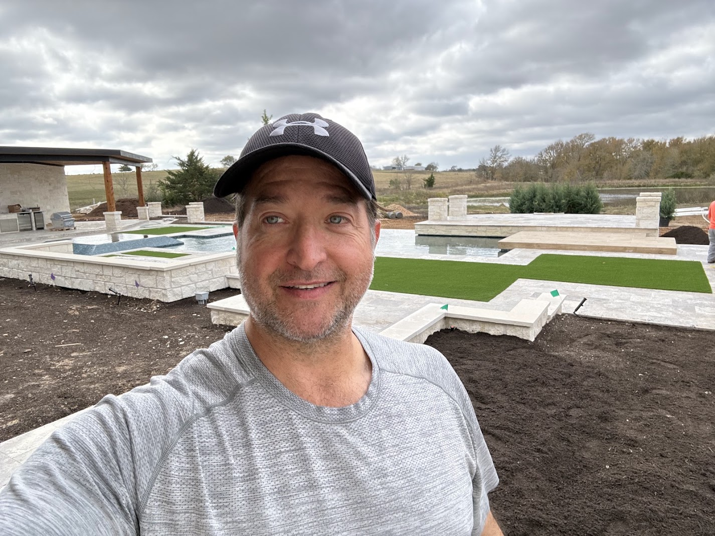 Marco Nicolayevsky at Element Ranch during construction